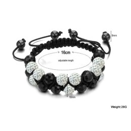 Pulseira De Cristal Em Formato De Bola Feminina De Qualidade Confiável