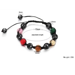 Pulseira De Cristal Feminina De Alta Qualidade Em Formato De Bola