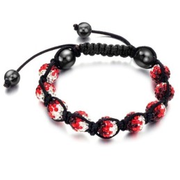 Pulseira De Cristal Feminina Em Formato De Bola De Excelente Qualidade