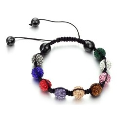 Pulseira De Cristal Feminina Em Formato De Bola Fácil De Usar
