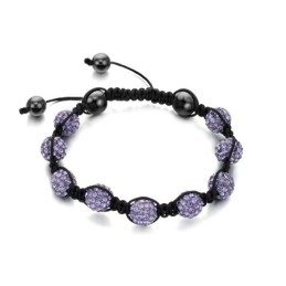 Pulseira De Cristal Feminina Em Formato De Bola Fácil De Usar