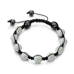 Pulseira De Cristal Feminina Em Formato De Bola Fácil De Usar