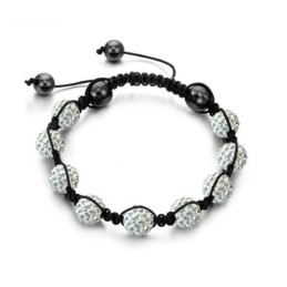 Pulseira De Cristal Feminina Em Formato De Bola Fácil De Usar