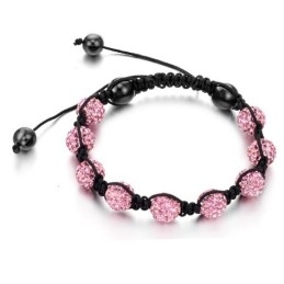 Pulseira De Cristal Feminina Em Formato De Bola Fácil De Usar