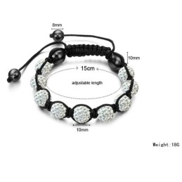 Pulseira De Cristal Feminina De Alta Qualidade Em Formato De Bola