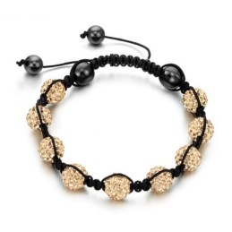 Pulseira De Cristal Em Formato De Bola Feminina De Qualidade Estável