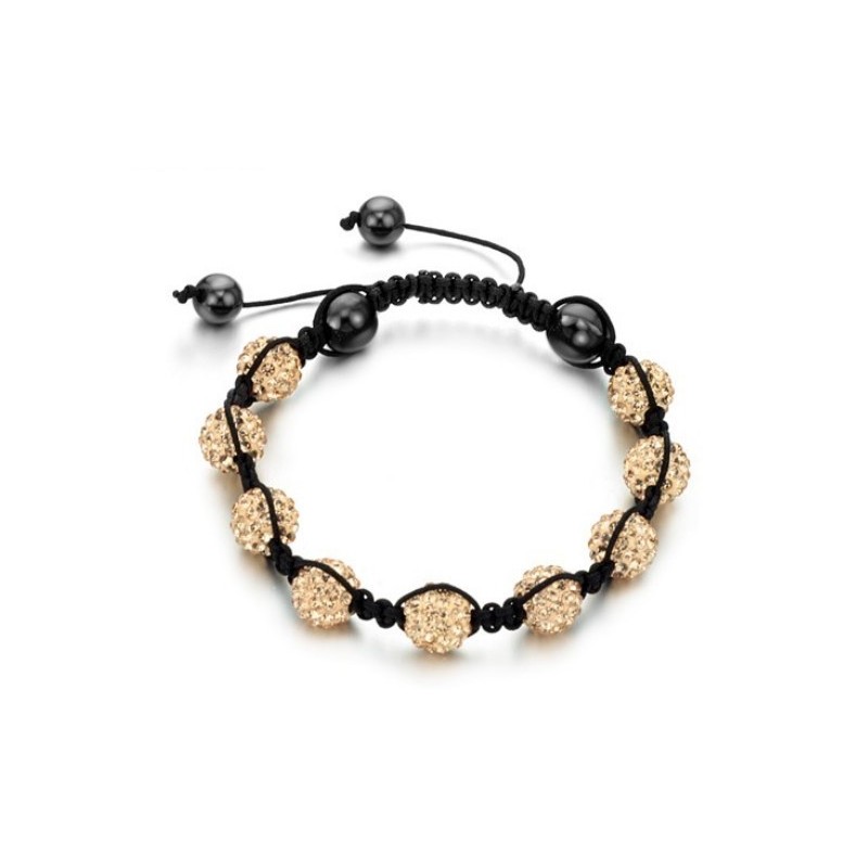 Pulseira De Cristal Em Formato De Bola Feminina De Qualidade Estável