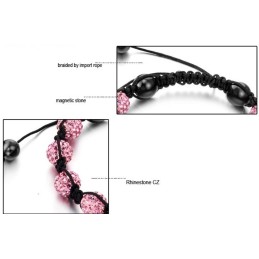 Pulseira De Cristal Em Formato De Bola Feminina De Qualidade Estável