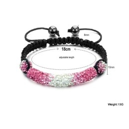 Pulseira De Cristal Em Formato De Bola Feminina Com Qualidade E Quantidade Garantidas