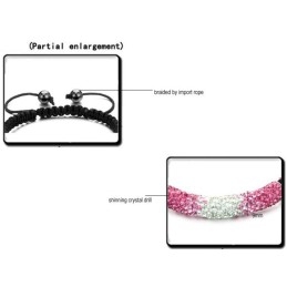 Pulseira De Cristal Em Formato De Bola Feminina Rainha Da Qualidade