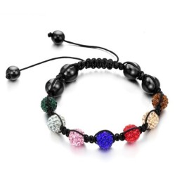 Pulseira De Cristal Em Formato De Bola Feminina Com Qualidade E Quantidade Garantidas
