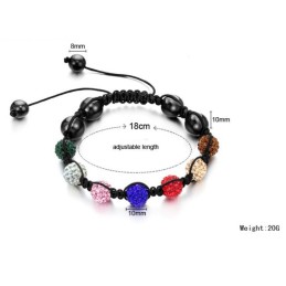 Pulseira De Cristal Em Formato De Bola Feminina Com Qualidade E Quantidade Garantidas
