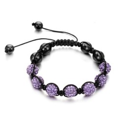 Pulseira De Cristal Em Formato De Bola Feminina Completa Em Especificações