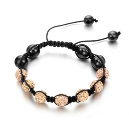 Pulseira De Cristal Em Formato De Bola Feminina Completa Em Especificações