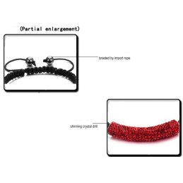 Pulseira De Cristal Em Formato De Bola Feminina De Qualidade Confiável