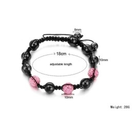 Pulseira De Cristal Em Formato De Bola Feminina De Reputação Confiável