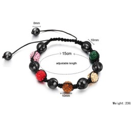 Pulseira Feminina De Cristal Em Formato De Bola, Vendendo Bem Em Todo O Mundo