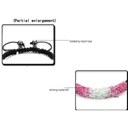 Pulseira De Cristal Feminina Em Formato De Bola De Excelente Qualidade