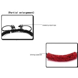 Pulseira De Cristal Feminina Em Formato De Bola De Qualidade Superior