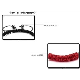 Pulseira De Cristal Em Formato De Bola Feminina De Qualidade Estável