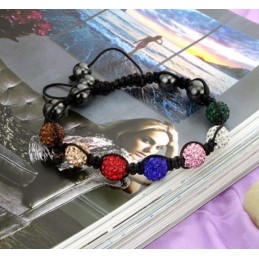 Pulseira De Cristal Em Formato De Bola Feminina Completa Em Especificações