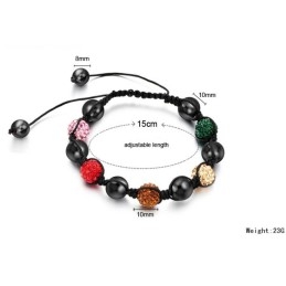 Pulseira Feminina De Cristal Em Formato De Bola, Famosa Por Sua Alta Qualidade
