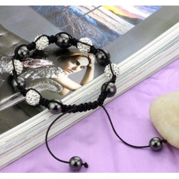 Pulseira De Cristal Feminina Em Formato De Bola De Qualidade Superior