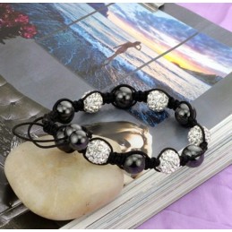 Pulseira De Cristal Feminina Em Formato De Bola De Qualidade Superior