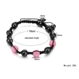 Pulseira De Cristal Em Formato De Bola Feminina Com Qualidade E Quantidade Garantidas
