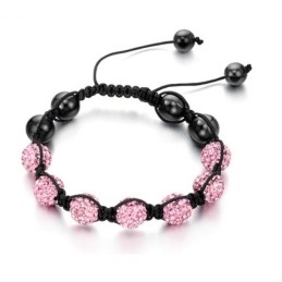 Pulseira De Cristal Em Formato De Bola Feminina Durável Para Uso