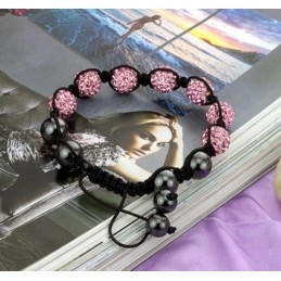 Pulseira De Cristal Em Formato De Bola Feminina Durável Para Uso