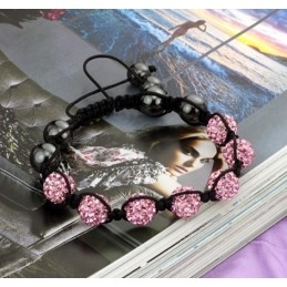 Pulseira De Cristal Em Formato De Bola Feminina Durável Para Uso