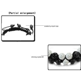 Pulseira De Cristal Feminina De Alta Qualidade Em Formato De Bola