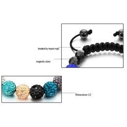 Pulseira De Cristal Em Formato De Bola Feminina De Qualidade Estável