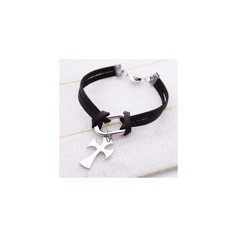 Pulseiras De Titânio Wonens Com Cruz