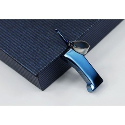 Novo Estilo De Pingente De Titânio Para Celular Azul Masculino - Corrente Grátis
