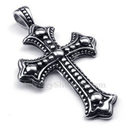 Colar Com Pingente De Cruz De Titânio (Corrente Grátis)