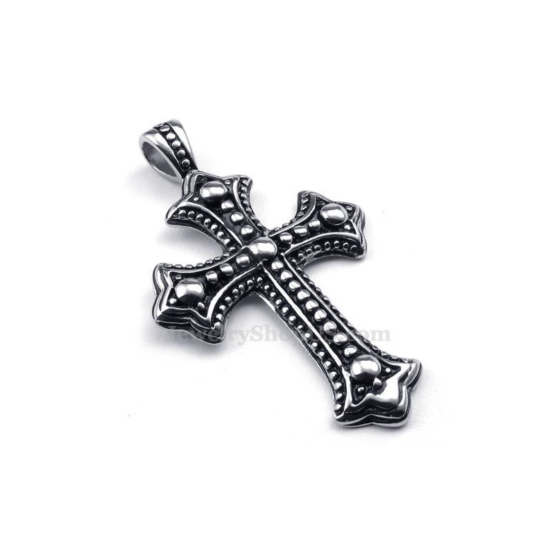 Colar Com Pingente De Cruz De Titânio (Corrente Grátis) Colar Com Pingente De Cruz De Titânio (Corrente Grátis)