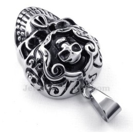 Colar Elegante Com Pingente De Caveira De Titânio (Corrente Grátis)