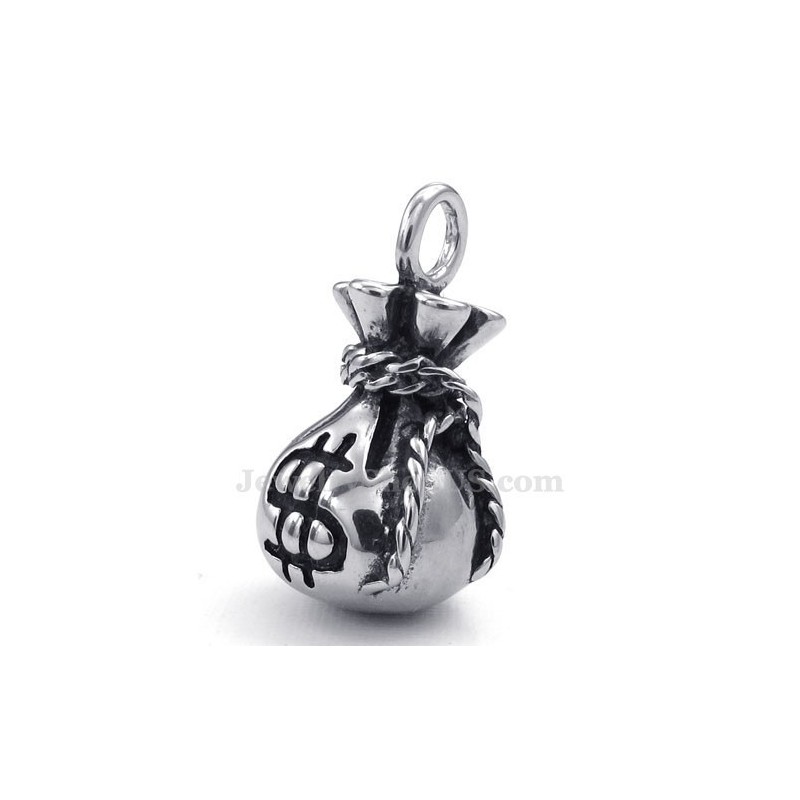 Colar Com Pingente De Carteira E Bolsa De Titânio (Corrente Grátis) Colar Com Pingente De Carteira E Bolsa De Titânio (Corrente Grátis)