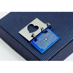 Pingente De Titânio Com Cruz E Bíblia Masculina Que Pode Ser Aberto - Corrente Grátis