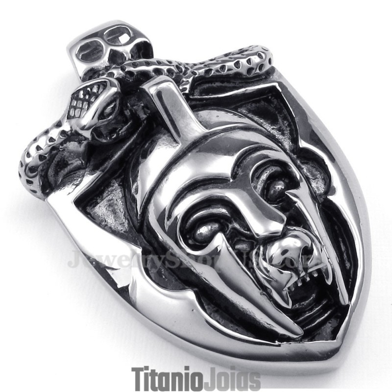 Colar Com Pingente De Máscara De Titânio (Corrente Grátis) Colar Com Pingente De Máscara De Titânio (Corrente Grátis)