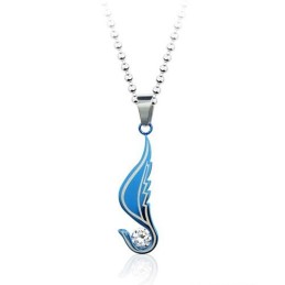 Pingente De Titânio Com Asa De Anjo Da Moda E Diamante - Corrente Grátis
