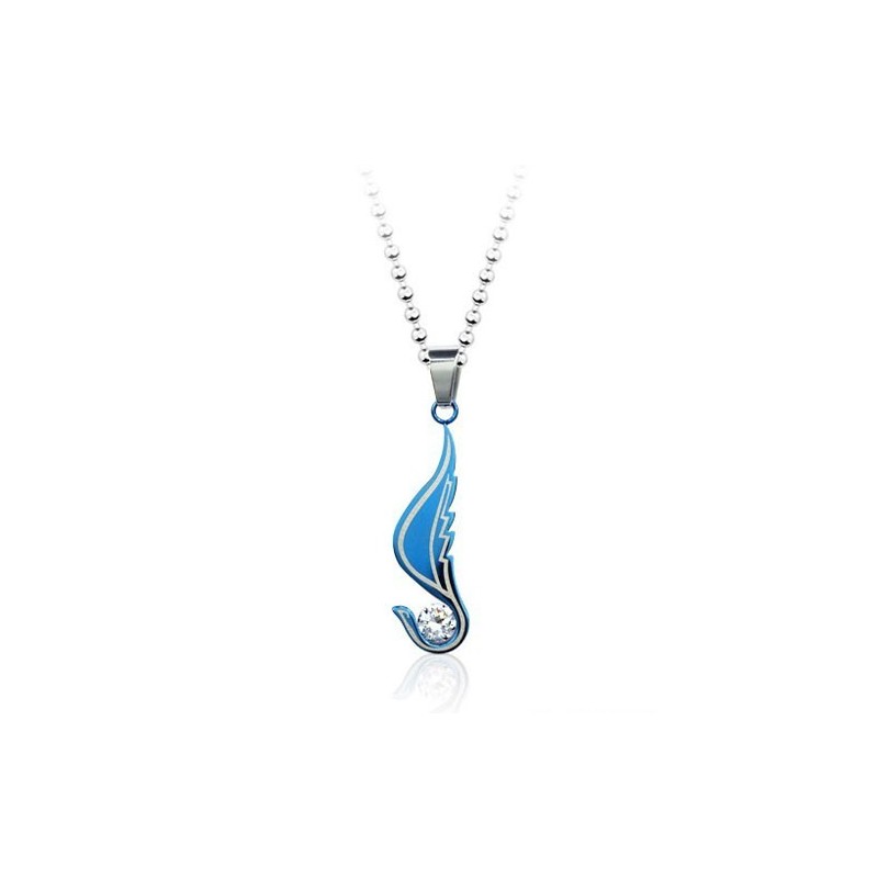 Pingente De Titânio Com Asa De Anjo Da Moda E Diamante - Corrente Grátis Pingente De Titânio Com Asa De Anjo Da Moda E Diamante - Corrente Grátis