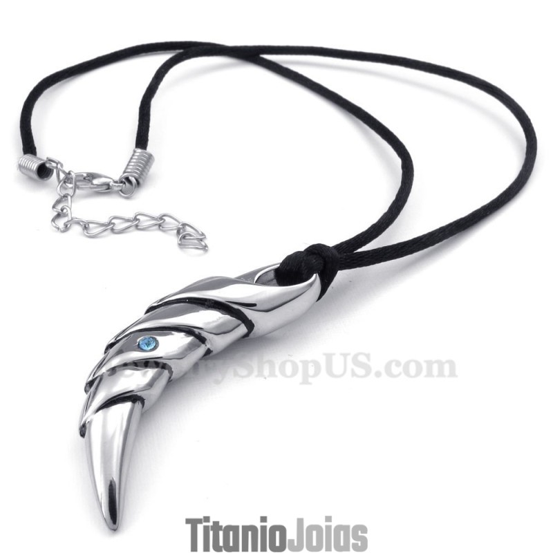 Colar Com Pingente De Garra De Titânio (Corrente Grátis) Colar Com Pingente De Garra De Titânio (Corrente Grátis)