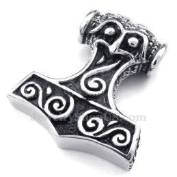 Colar Com Pingente De Titânio Thor'S Hammer (Corrente Grátis)