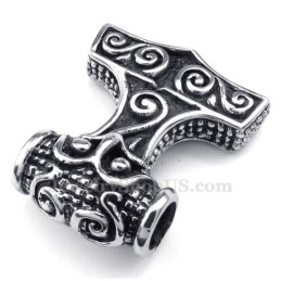 Colar Com Pingente De Titânio Thor'S Hammer (Corrente Grátis)