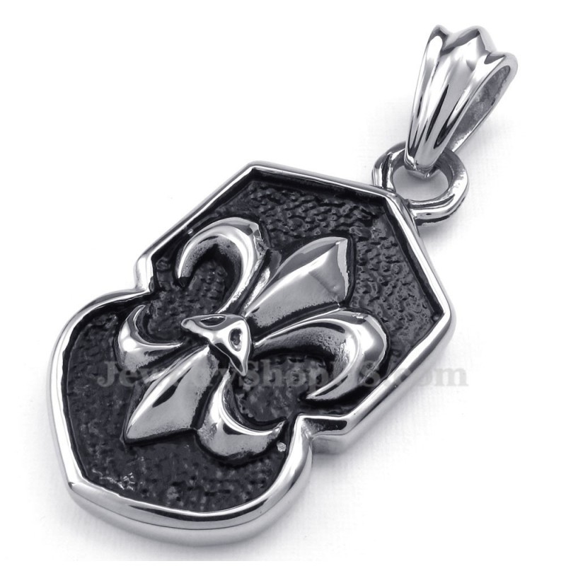 Colar Com Pingente De Cruz De Titânio Com Flor (Corrente Grátis) Colar Com Pingente De Cruz De Titânio Com Flor (Corrente Grátis)