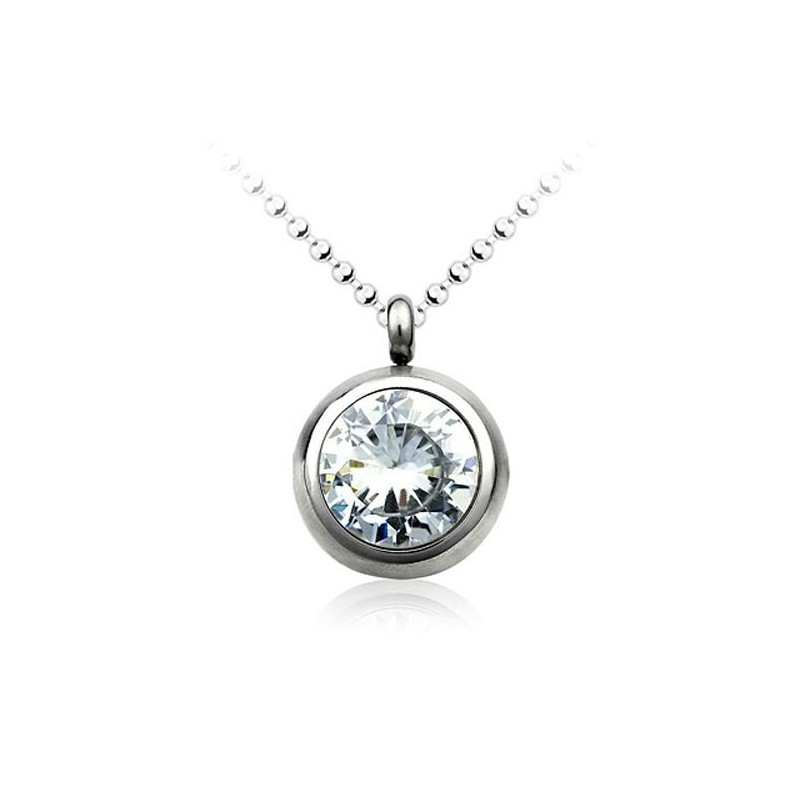 Pingente De Titânio Da Moda Com Diamante - Corrente Grátis Pingente De Titânio Da Moda Com Diamante - Corrente Grátis