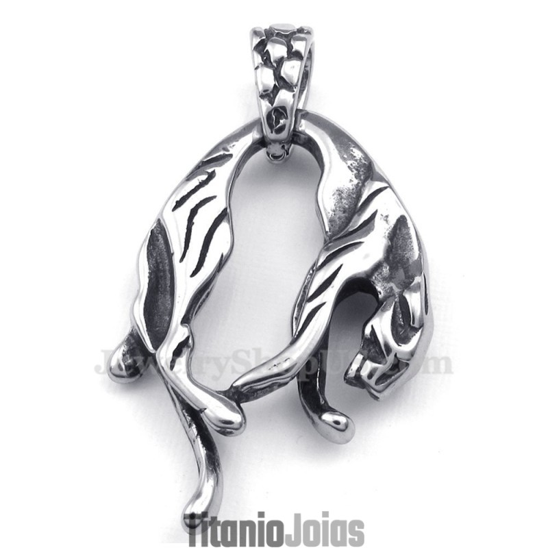 Colar Com Pingente De Leão De Titânio (Corrente Grátis) Colar Com Pingente De Leão De Titânio (Corrente Grátis)